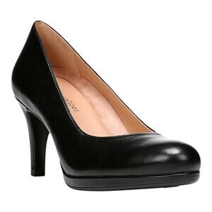Naturalizer Women’s Michelle Leather Platform High Heel Pumps Black Size 8 1/2 W